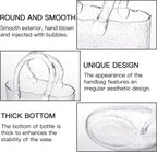 Fixwal Glass Purse Vase for Flowers, Clear Bag Vases with Handle, Unique Cute Handbag Shape Decorative Flower Vases with Fish Bowl for Centerpieces Home Table Shelf Decor Birthday