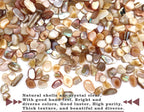MOP Small Mini Natural Crushed Mother of Pearl Shells Colorful | Seashell Fragments for Crafts, Vase Filler and Wedding Decor, 32 oz (2 lb)