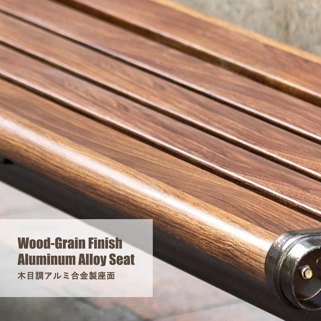 Park Benches for Outside, Outside Benches Weather Proof, Weather Resistant and Weatherproof, Suitable for Courtyards, Porches, Poolside Areas, and Parks.(A Upgraded,150cm)
