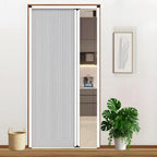 40x57 Retractable Aluminum Sliding Door – Soundproof, Waterproof Low Track Interior Folding Doors for Closet, Room Divider, Living Room, Bedroom, Kitchen, Office White (WxH) 47x76in/119.4x193cm