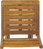 Christopher Knight Home Tundra Outdoor Foldable Wood Barstool Set, 2-Pcs Set, Natural