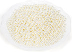 Okllen 2000 Pcs Art Faux Pearls, 8mm Undrilled Pearls, Ivory Polished Beads Loose Pearls for Crafts, Jewelry Making, Vase Fillers, Table Scatter, Wedding, Home Decoration, No Hole