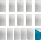 16pcs Under Cabinet Light Magnetic Strip,Adhesive Metal Plate for Magnets,Adhesive Metal Plate Stick-On for Non-Metal Surfaces(Not Magnets)