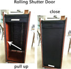 Tambour Door Kit Wide Tambour Door Cabinet Roll Up Sliding Doors for Rv Motorhome Office Hotel Closet(50x50 cm)