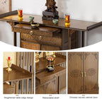 Altar Table Personal Meditation Shrine with Storage, Small Altar Cabinet Prayer Corner Furniture, Chinese Cabinet Pedestal Offering Table(100cm/39.4in)