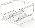 Transparent Wine Rack Stackable Bottle Holder for Refrigerator Beverage Storage and Organization at Home (2 Link)