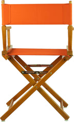 Casual Home 18" Director's Chair Honey Oak Frame with Tangerine Canvas