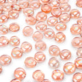 DomeStar 1LB Flat Glass Marbles, Champagne Decorative Marbles for Vases Aquarium Pebbles Fish Tank Rocks Vase Fillers DIY Crafts Table Scatter Decor