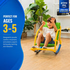 PLATPORTS Calming Sensory Rocking Chair for Kids – Balance Seat for Focus, Relaxation & Play | Indoor Outdoor Therapy Chair for Autism, ADHD & Active Kids