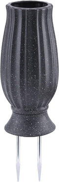 10” Cemetery Vases with Metal Spike for Artificial Flower Grave Decorations | Headstones Flower Holder with Drainage Hole for Artificial Flowers-Cemetery Vases for Grave Memorials Sympathy Gift