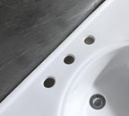 Fauceture VPB1378B Imperial 37" x 22" Ceramic Console Sink Basin, White