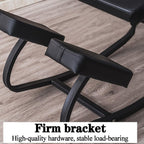 Ergonomic Kneeling Chair with Back Support - Posture Corrective Rocking Balance Stool for Office Use, Orthopedic Design to Relieve Fatigue and Improve Comfort (Black)