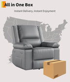 GarveeHome Power Lift Recliner Chair - Heat and Massage, PU Leather Electric Lift Recliner for Elderly & Mobility Impaired，Reclining Sofa with Side Pocket for Living Room