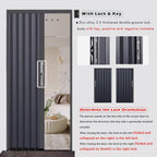 Aluminum Sliding Door with Lock - Retractable Barn Door Hardware Kit, Fits 61-177 cm, Temporary Simple Track Design, Ideal for Home and Office Spaces