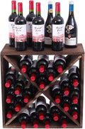 Wine Rack Countertop Wine Storage Wine Rack freestanding Floor 24 Bottle Wine Holder，for Home Kitchen countertops (24 Bottles)