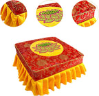 Kneeling Meditation Stool Prayer Stool with Washable Cover Flat Seat Comfortable for Adults Meditation Floor Seat for Praying