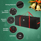 Christmas Tree Storage Bag, Fits Up to 7.5ft Tall Christmas Tree, Heavy-Duty 600D Waterproof Oxford, Durable Handles & Zipper, Holiday Xmas Storage Bag, Protects Christmas Tree and Holiday Ornaments