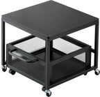 VEVOR Mini Fridge Stand with Storage, 198 lbs Mini Fridge Table with Movable Storage Cart & Swivel Wheels, Beverage Refrigerator Stand for Coffee Bar, Mini Fridge Organizer for Office Home Dorm, Black