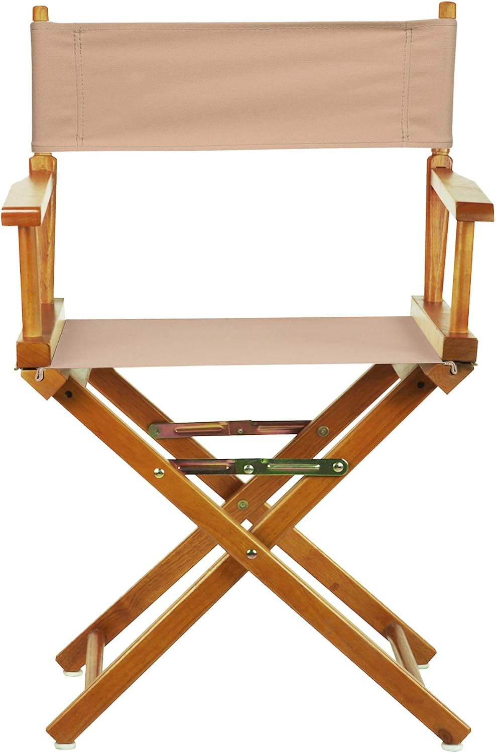 Casual Home Director's Chair ,Honey Oak Frame/Tan Canvas,18" - Classic Height