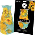 MODGY Collapsible and Expandable Plastic Flower Vase, Unbreakable, Foldable, Decorative Modern Centerpieces, Table Decorations, Van Gogh Sunflowers, 1 Pack