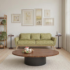 Home Dector Sofa Side Table, Small Drink Table for Small Spaces, Coffee End Table with Wood Leg for Living Room, Bedroom, Corners(Rustic Brown)