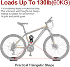 MZYRH Heavy Duty Bike Wall Mount, Stainless Steel, 2 Pack, Bicycle Storage Rack, Ideal for Road, Mountain or Hybrid Bikes
