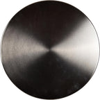 Kate and Laurel Whelan Modern Metal Round Side Table, 14 x 14 x 24, Gunmetal and Black, Transitional Sculptural Indoor Plant Stand for Living Room End Table or Bedroom Nightstand
