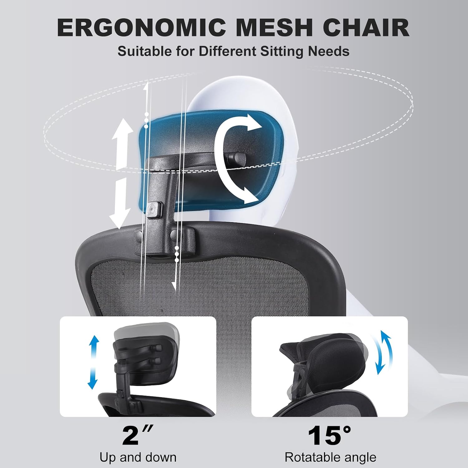 Ergonomic Office Desk Chair 2Pack- Mesh Home Office Desk Chairs with Lumbar Support & 3D Adjustable Armrests,Executive Rolling Chair(2Pack Office Chair)
