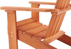 Wooden Kid's Adirondack Chair for Indoor and Outdoor, Natural Cedar Patio Lounge Chiar for Kids