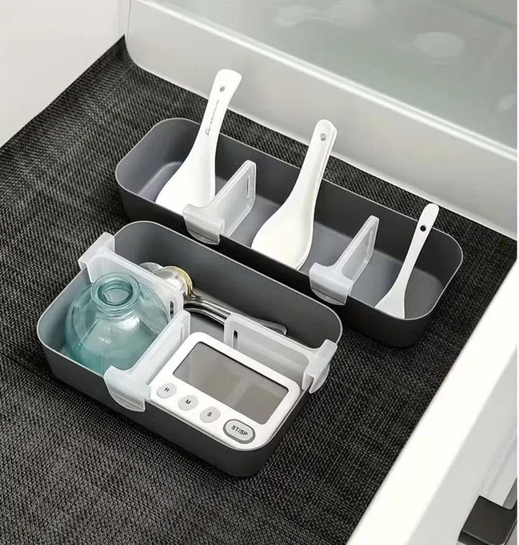 10 Pcs Thick Adjustable Transparent Refrigerator Side Door Organizers, Multifunctional Storage Space Saver Bins