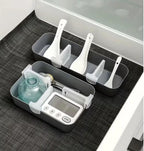10 Pcs Thick Adjustable Transparent Refrigerator Side Door Organizers, Multifunctional Storage Space Saver Bins