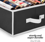 Premium Wrapping Paper Organizer Storage | Gift Wrap Holder With Extra Pockets for Christmas Decorations, Reinforced Handles, Heavy Duty, Ultra-Durable, Tear-Proof Fabric - Fits Up to 27 Rolls (Black)