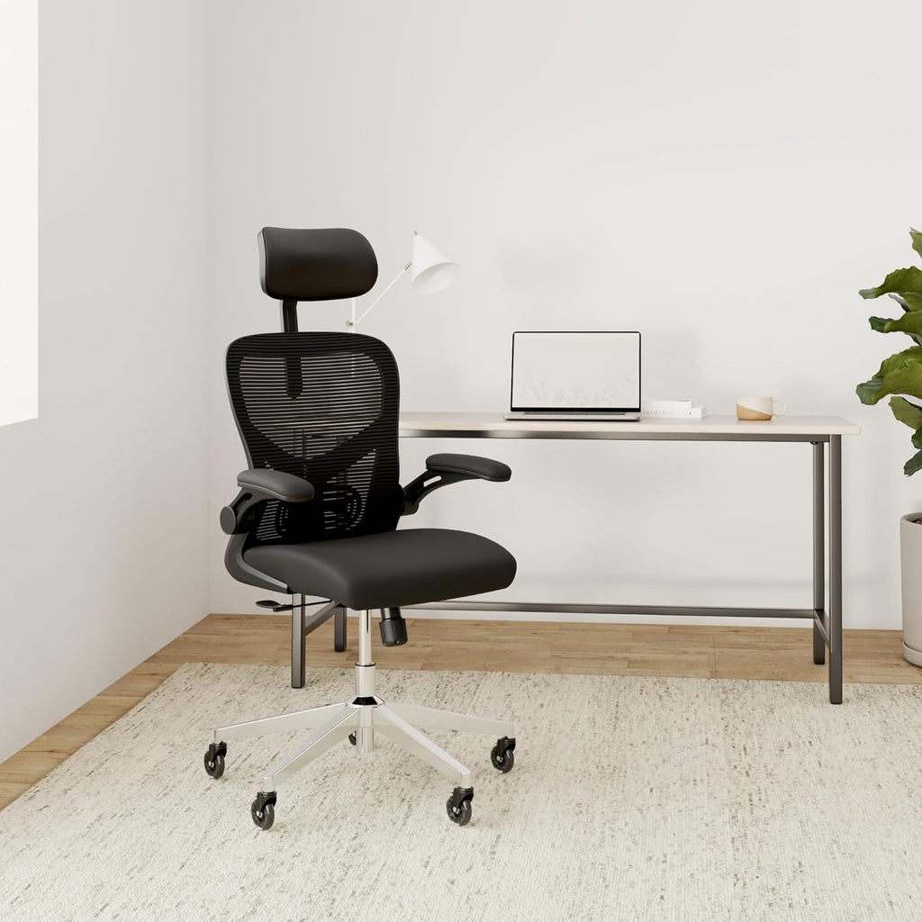 SmartSeat Ergonomic Office Chair Comfy [#1 in Tests] Ergonomic Chair with Breathable Mesh Back | Computer Chair with wheels | Home Office Desk Chair with 3D Headrest | Swivel Chair for 330 lbs