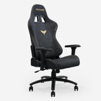 Gaming Chair, Black Ergonomic Computer Chair for Adults, Big and Tall Gamer Chair with Memory Foam Headrest, 4D Adjustable Armrests, Fabric Reclining High-Back for Home Office and Gaming