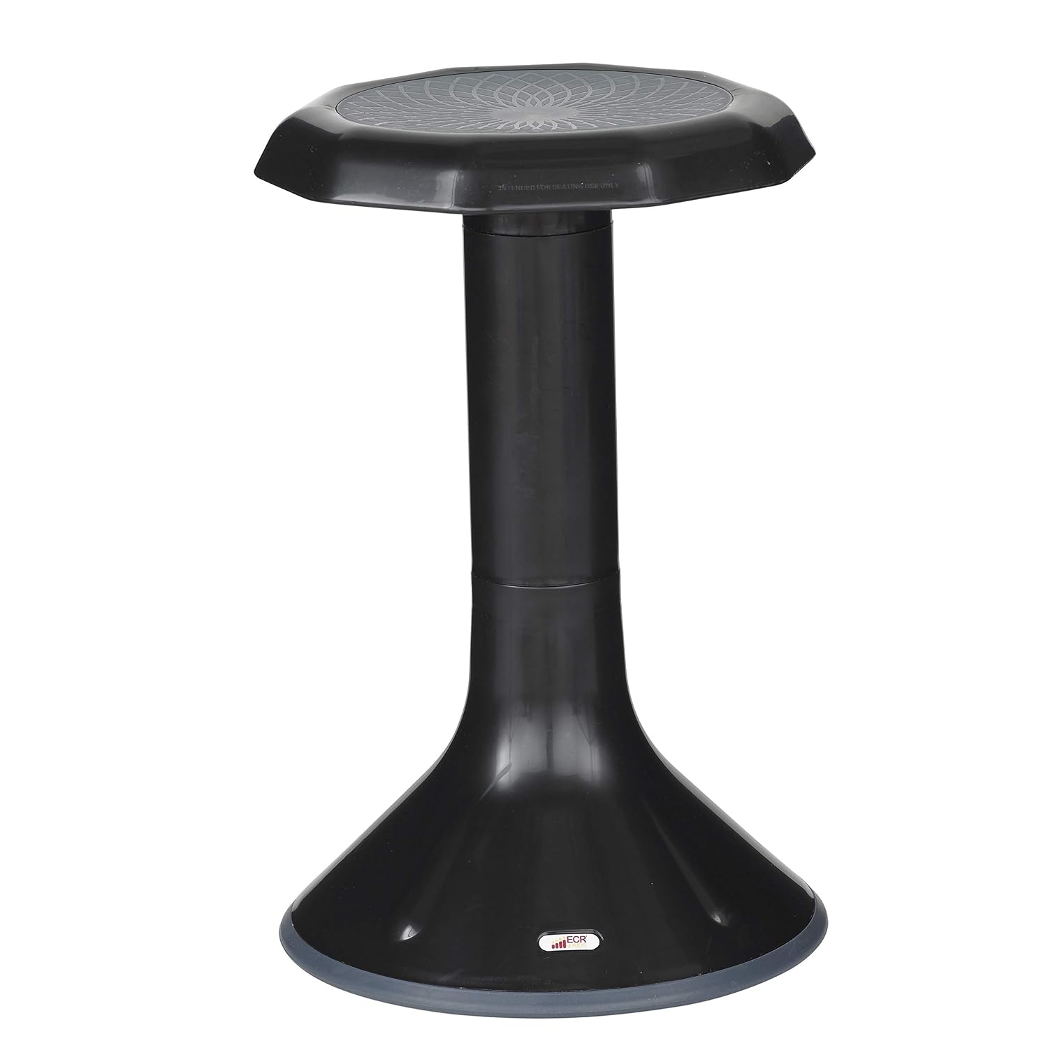ECR4Kids ACE Active Core Engagement Wobble Stool, 20-Inch Seat Height, Flexible Seating, Black