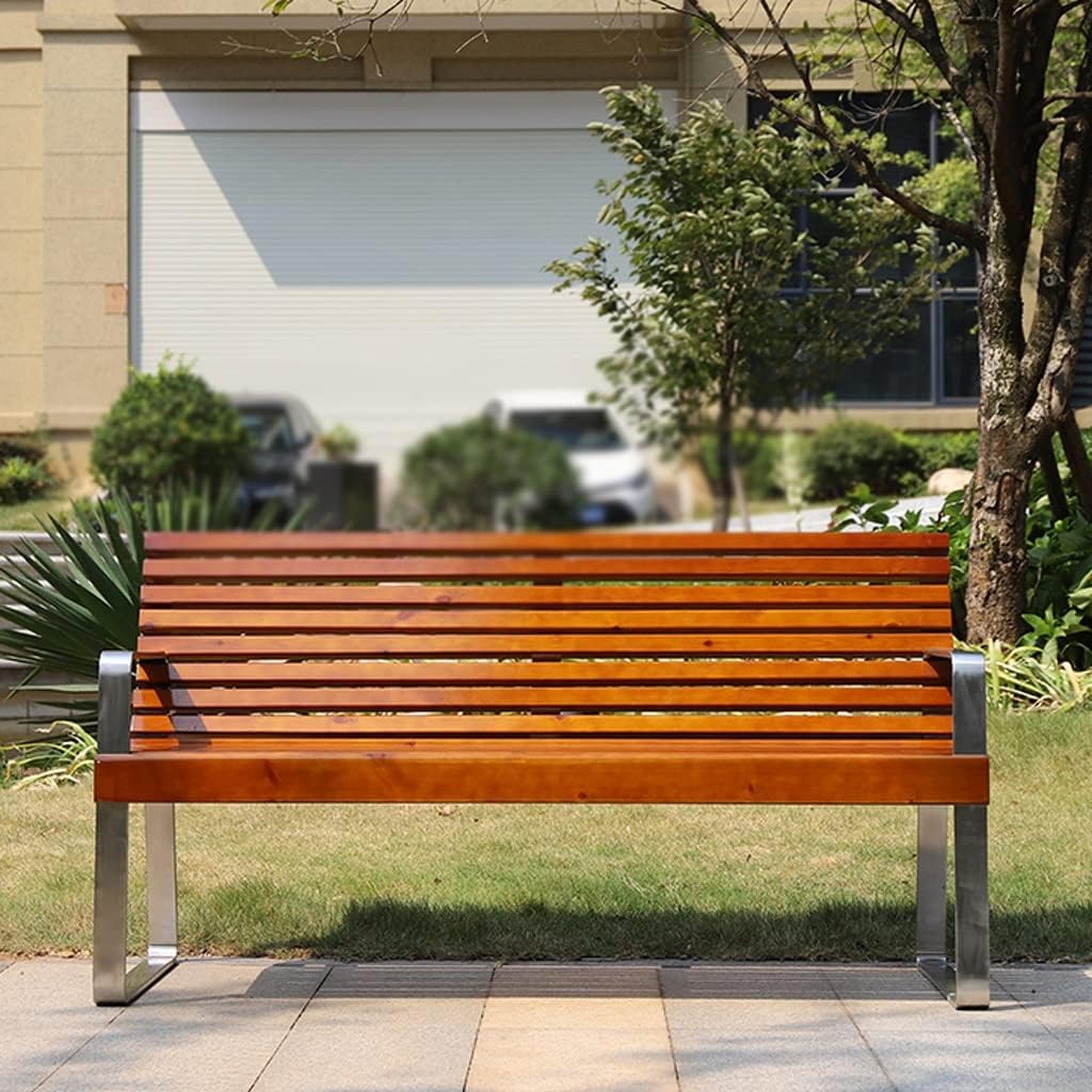 Patio Benches for Outdoors Outdoor Park Bench Double Garden Seat Chair Wrought Iron Plaza with Backrest Company Leisure Garden Benches for Outdoors