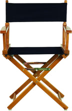 Casual Home 18" Director's Chair Honey Oak Frame with Navy Canvas