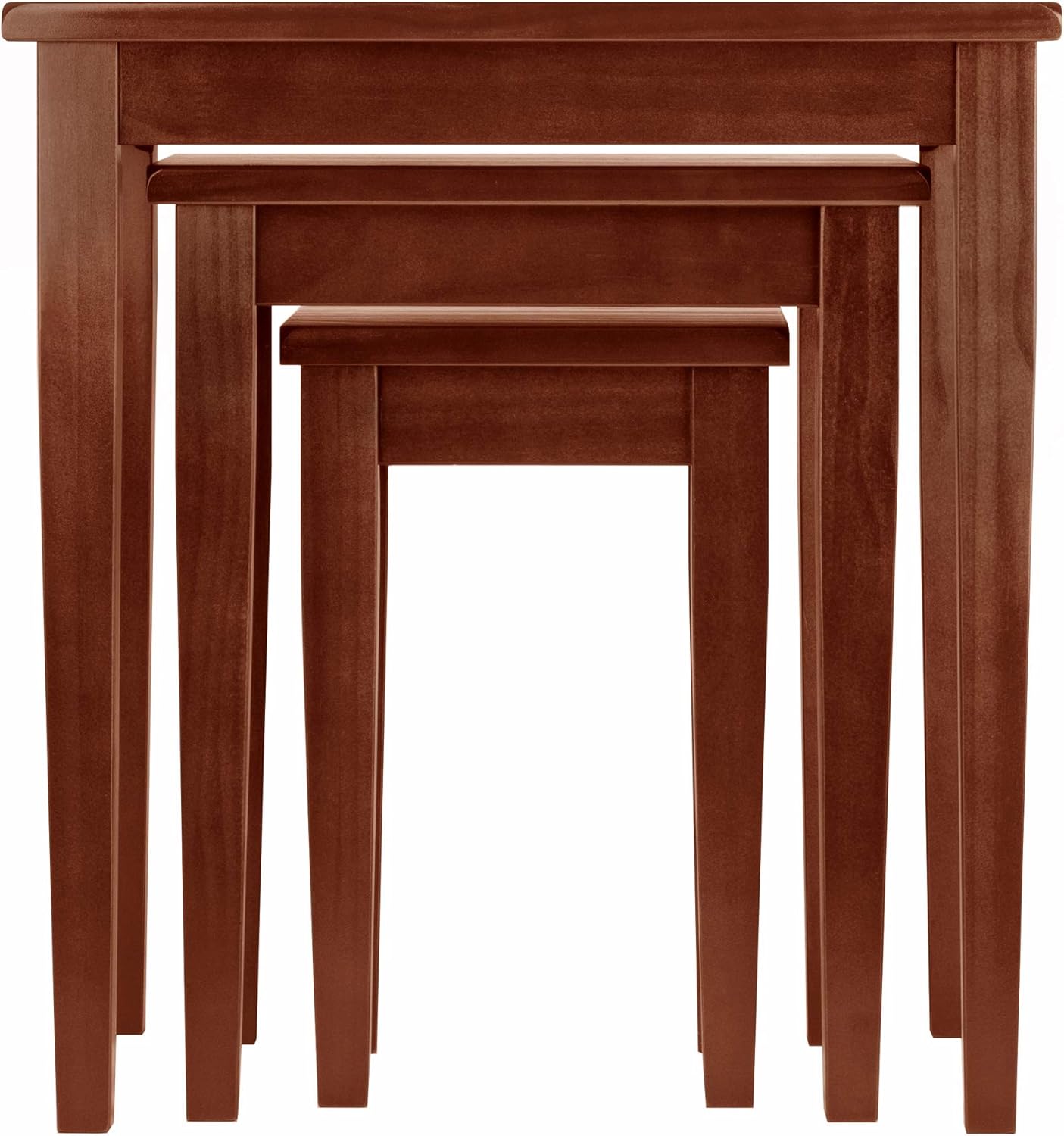 Winsome Regalia Nesting Accent Tables, for Living Room, Walnut, Set of 3