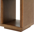Christopher Knight Home Cubes Modern Coffee Table with Storage, Wooden Square Side Table, Living Room Sofa End Table, Walnut