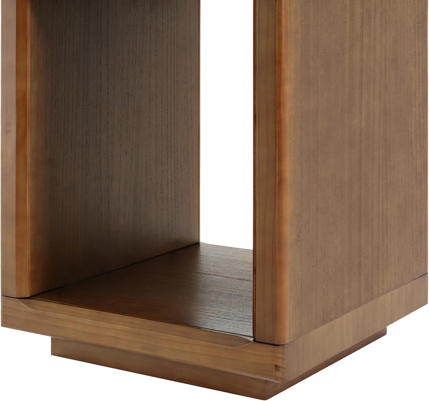 Christopher Knight Home Cubes Modern Coffee Table with Storage, Wooden Square Side Table, Living Room Sofa End Table, Walnut