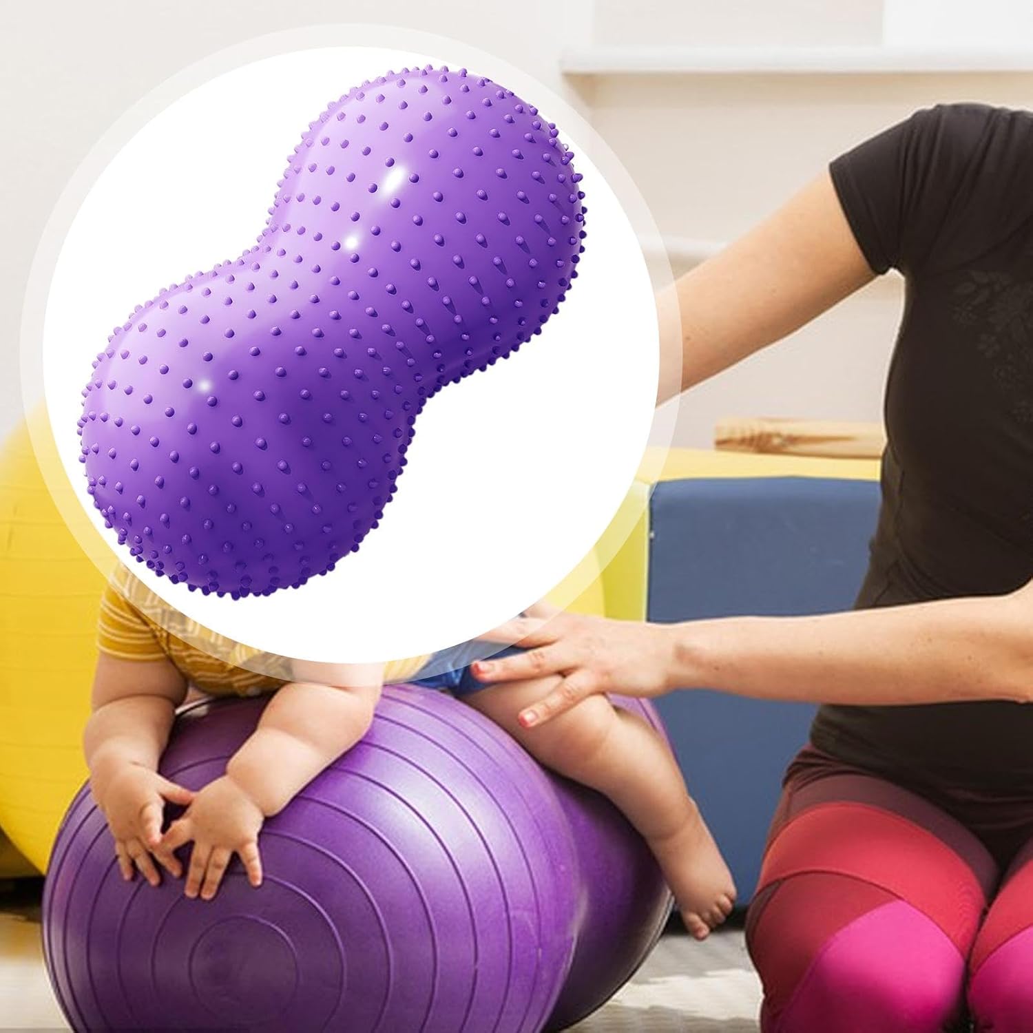 Peanut Fitness Ball with Pump, Children's Sensory Rocking Chair