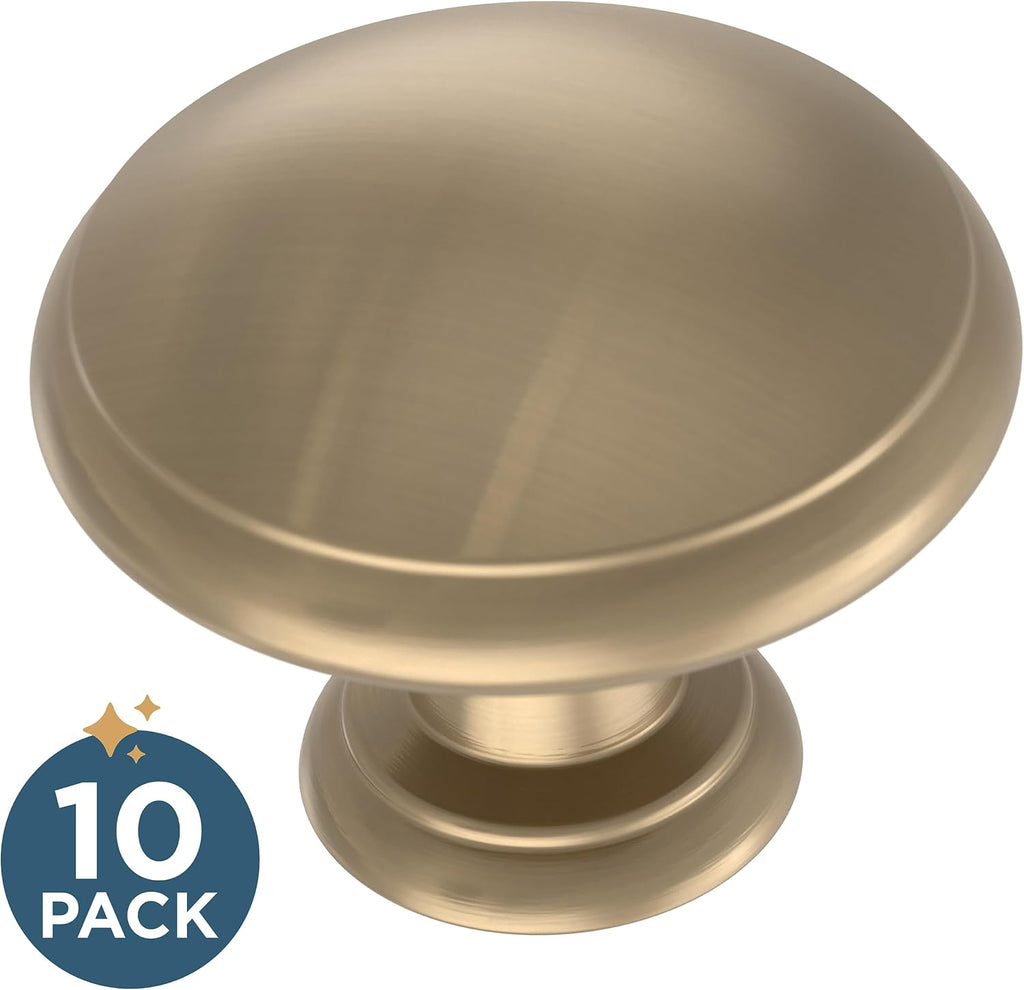 Franklin Brass Ringed Cabinet Knobs | Champagne Bronze Handles for Dresser Furniture Drawers/Kitchen/Door/Bathroom | 1-1/4" P35597Z-CZ-B1 (Pack of 60)