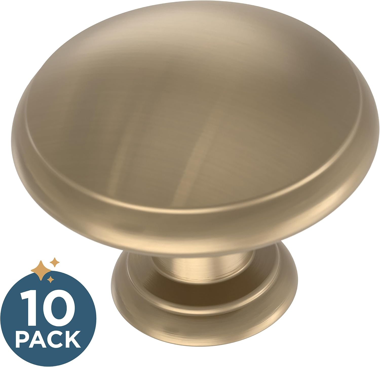 Franklin Brass Ringed Cabinet Knobs | Champagne Bronze Handles for Dresser Furniture Drawers/Kitchen/Door/Bathroom | 1-1/4" P35597Z-CZ-B1 (Pack of 60)