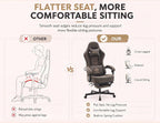 Office Desk Computer Gaming Chair for Adults, Ergonomic High Back Gamer Chair with Massage and Pocket Spring Cushion, Swivel Comfy Video Game Chairs with Footrest and Lumbar Support (Pro Grey)