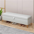 Benches Garden Bench Outdoor Patio Seating Backless Park Chair Lawn Path Slatted Seats,Modern Faux Leather Storage Ottoman Bench - Multi-Functional Rectangular Footrest & Coffee Table for Li