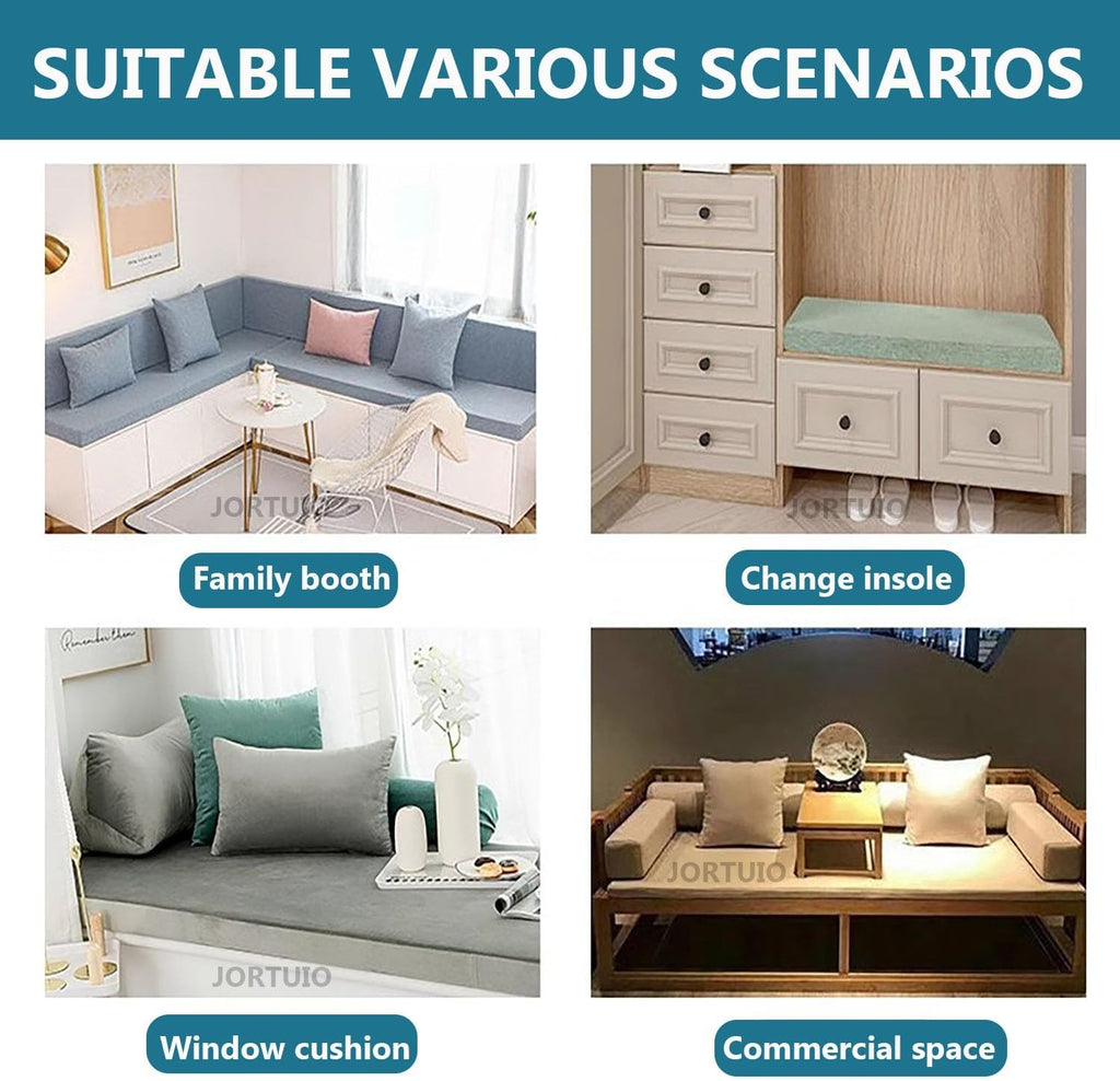 Bench Cushions Furniture 90/100/120/150/160 cmx 40cm, Seat Cushions 5cm Thickn,Piano Bench/Sofa Cushions Removable Non-Slip,for Indoor/Outdoor Patio,Garden,Swings,Porch(Light Blue,70x30x5cm)