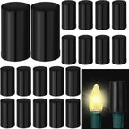 Cinnvoice 20 Pcs No Glow Christmas Bulbs Light Caps Compatible with C9 LED String Lights Rubber String Lights Caps Soft Christmas Blackout Light Cap Covers