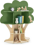 Delta Children Tree Bookcase - Greenguard Gold Certified, Fern Green/Crafted Natural
