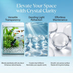 Sukh 190 Pcs Clear Marbles for Vase Filler - Small Round Glass Beads 0.39In Transparent Glass Marbles for Vases,Aquariums,Home Decoration,Games,1LB