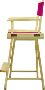 Casual Home 220-00/021-30 Director Chair 24" - Counter Height Natural Frame/Magenta Canvas